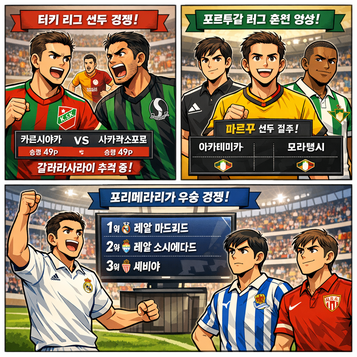 터키 리그 카르시야카 사카랴스포르 공동 1위포르투갈